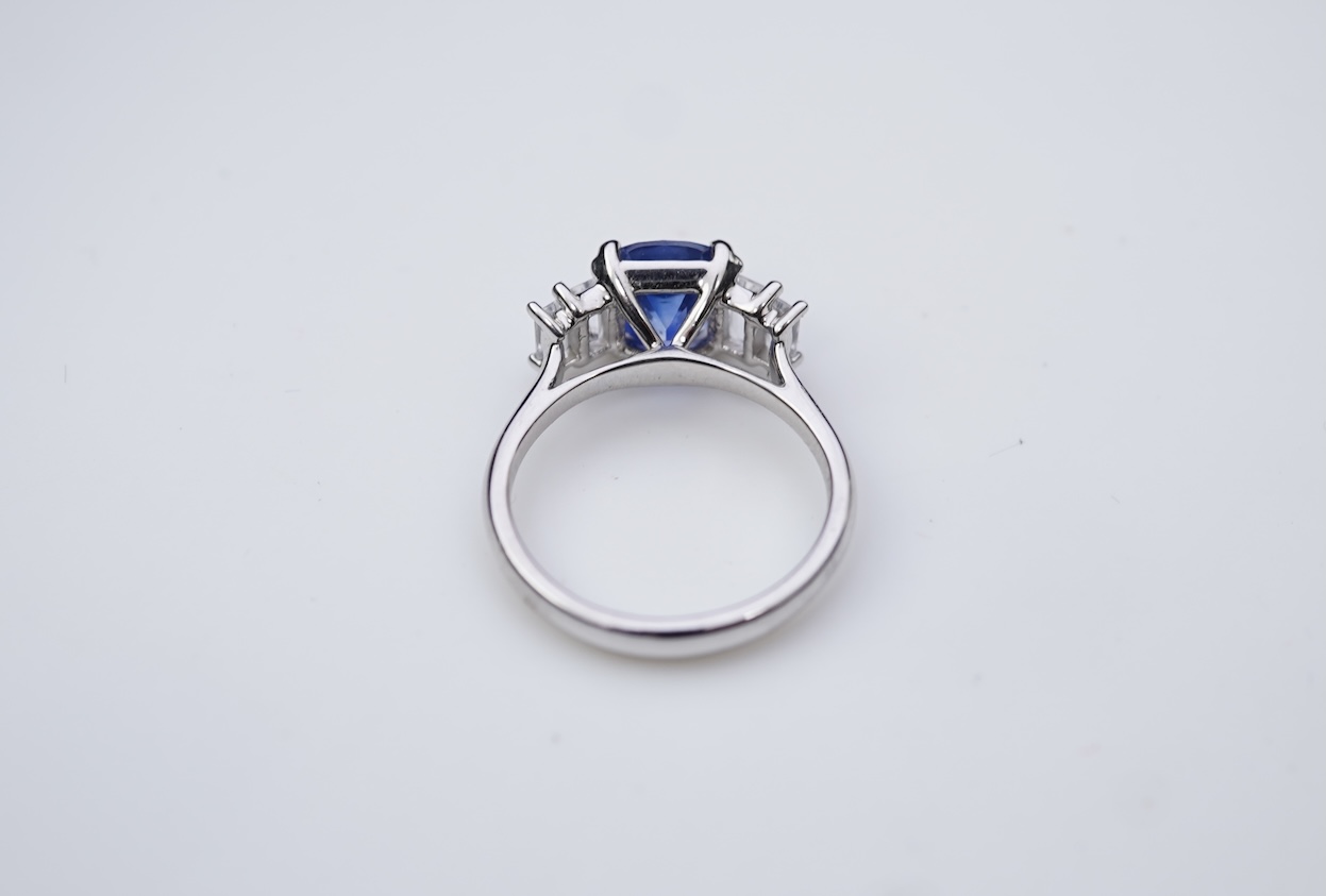 A sapphire ring